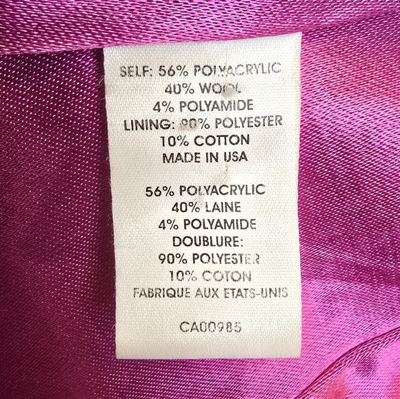 VTG NANETTE LEPORE Black Boucle Coat Women Sz 2 Shawl Collar Fairycore Romantic - Picture 9 of 14